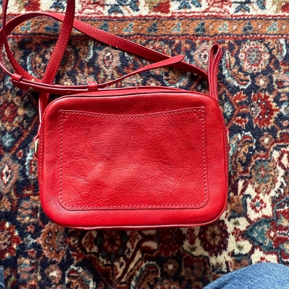 TUSK Red Leather Crossbody Bag - Picture 7 of 12